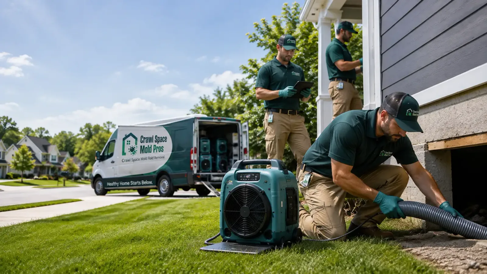 Crawl Space Mold Removal in Clarksville, MI